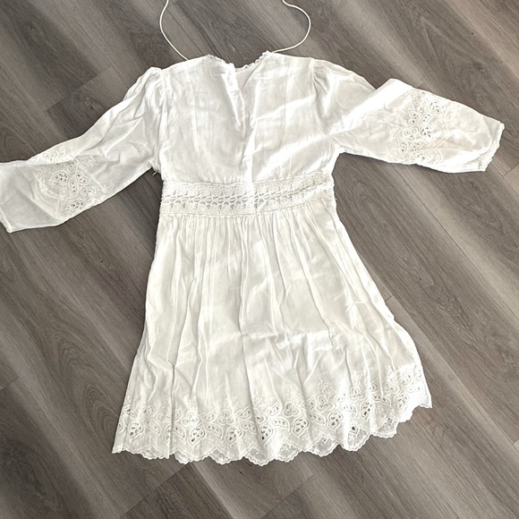 NWOT-NEVER WORN White Lace Boho Dress. Pristine condition. - Picture 3 of 11
